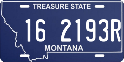 MT license plate 162193R
