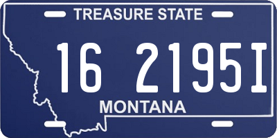 MT license plate 162195I