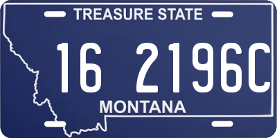 MT license plate 162196C