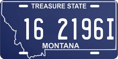 MT license plate 162196I