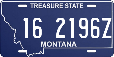 MT license plate 162196Z