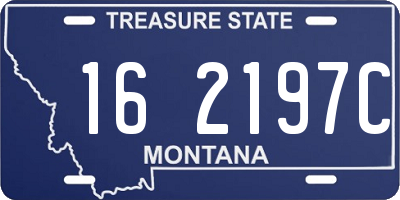 MT license plate 162197C