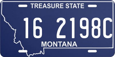 MT license plate 162198C