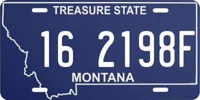MT license plate 162198F