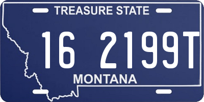 MT license plate 162199T