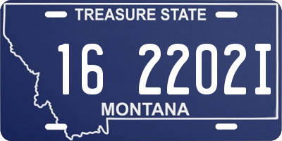 MT license plate 162202I