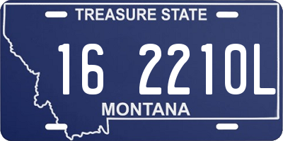 MT license plate 162210L