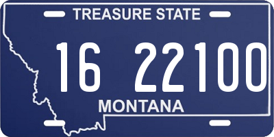 MT license plate 162210O