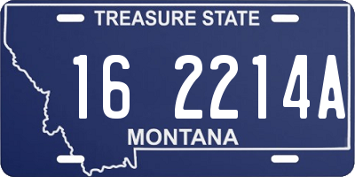 MT license plate 162214A