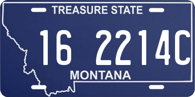 MT license plate 162214C