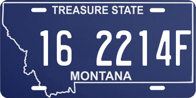 MT license plate 162214F