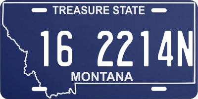 MT license plate 162214N