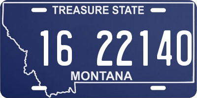MT license plate 162214O
