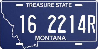 MT license plate 162214R