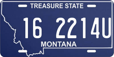 MT license plate 162214U