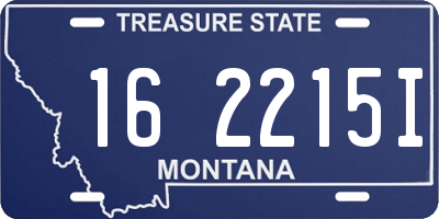 MT license plate 162215I