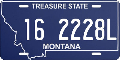 MT license plate 162228L