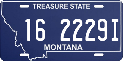 MT license plate 162229I