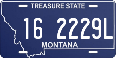 MT license plate 162229L