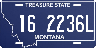 MT license plate 162236L