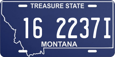 MT license plate 162237I