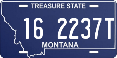 MT license plate 162237T