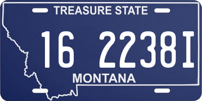 MT license plate 162238I