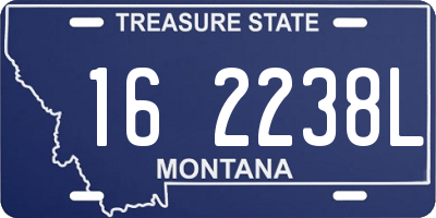 MT license plate 162238L