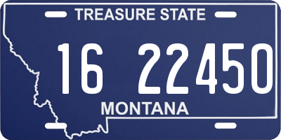 MT license plate 162245O
