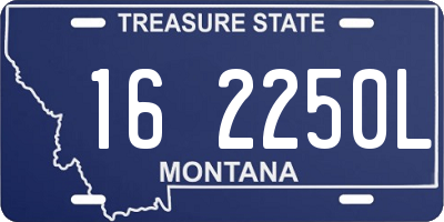 MT license plate 162250L