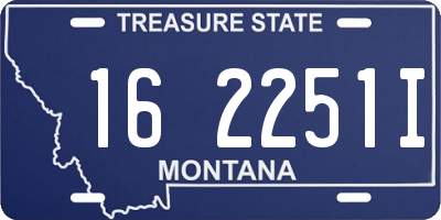 MT license plate 162251I
