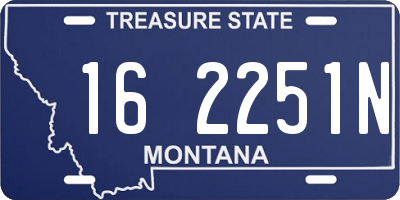 MT license plate 162251N