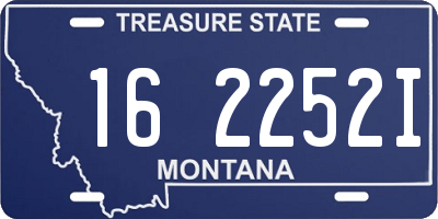 MT license plate 162252I