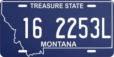 MT license plate 162253L