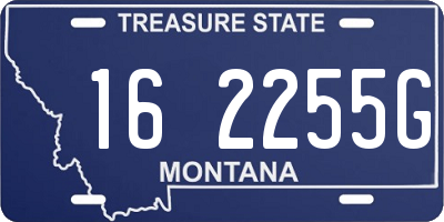 MT license plate 162255G