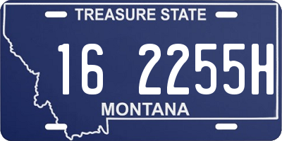 MT license plate 162255H