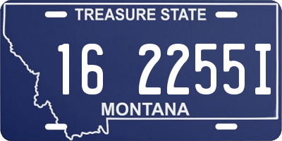 MT license plate 162255I