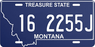 MT license plate 162255J
