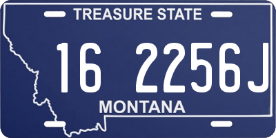 MT license plate 162256J