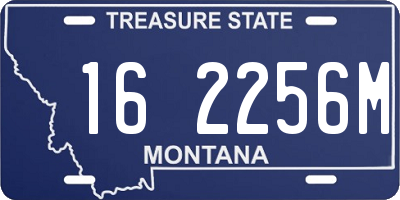 MT license plate 162256M