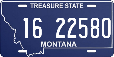 MT license plate 162258O