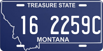 MT license plate 162259C