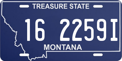MT license plate 162259I