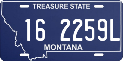 MT license plate 162259L