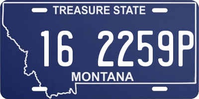 MT license plate 162259P