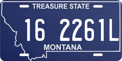 MT license plate 162261L