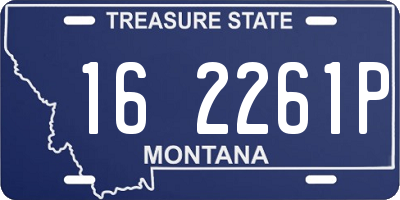 MT license plate 162261P