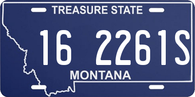MT license plate 162261S