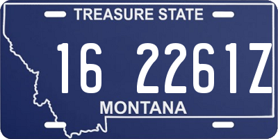 MT license plate 162261Z