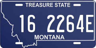 MT license plate 162264E
